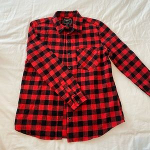 Flannel Button-Up Shirt